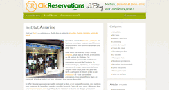 Desktop Screenshot of blog.clicreservations.com